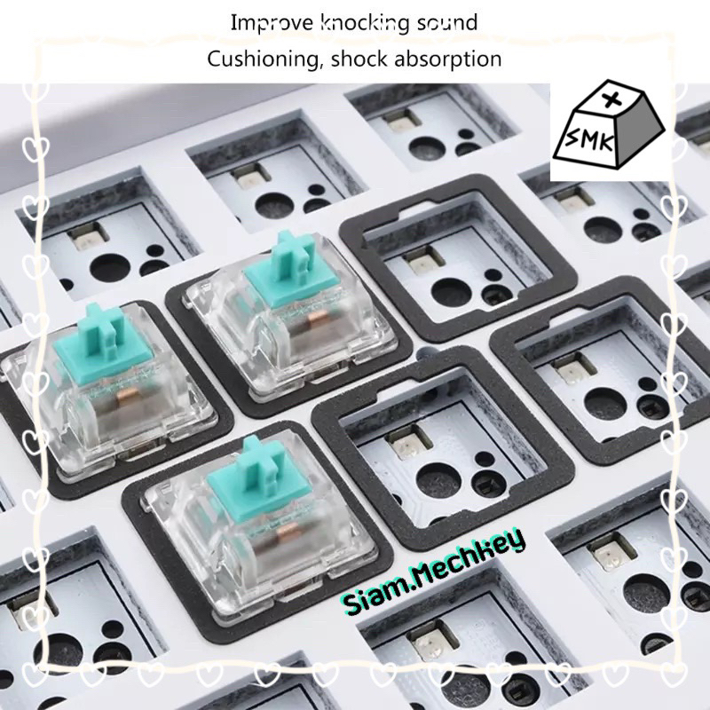 ของแท้ Plate Pads Switch Pads Switch Buffer Foam PE Poron สำหรับ hotswap plate PCB / Soldered Plate PCB