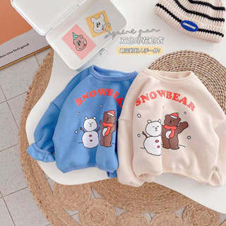 babytk ✨พร้อมส่ง✨ เสื้อแขนยาวสกรีน SNOW BEAR