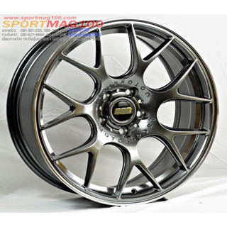 ล้อแม็กใหม่เบา Flowforming Motorsport สีไฮเปอร์แบล็ค 5รู114 ขอบ18นิ้ว