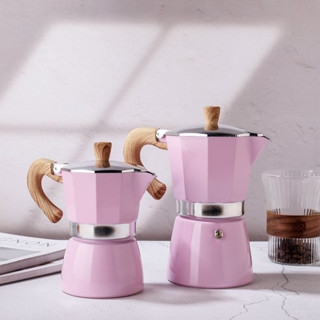 mokapot 3 cup สีชมพู หม้อต้มกาแฟ 3 คัพ หม้อต้มกาแฟน่ารัก