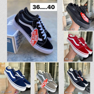 🔥Hot Sale🔥รองเท้าผ้าใบ Vans old Skool classic Size 37-45 (รุ่นยอดนิยม) รองเท้าแฟชั่น รองเท้าใส่เที่ยว รองเท้าผู้ชาย-หญิง