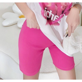 Cottoncandy New Biker sweet korea กางเกงขา3ส่วนไหมทอเนื้อดี ใส่สบาย T-Shirtnista