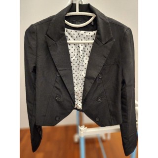 เสื้อสูท​ ดำ​ zara Size​ S