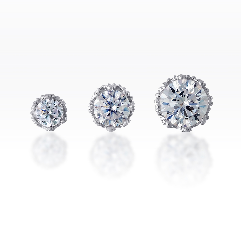 Piercingroom by Jay حلق Crown Gems فضة للبشرة الحساسة — صورة 4