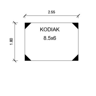 กราวชีท ผ้าปูรองเต็นท์ Kodiak 8.5x6 กราวชีท ตรงรุ่น ผ้าใบหนา