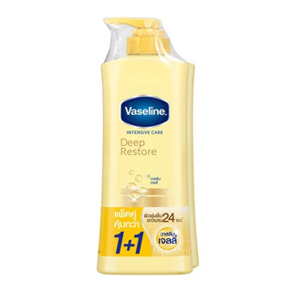 วาสลีน อินเทนซีฟ แคร์ โลชั่น ดีพ รีสโตร์ ผิวชุ่มชื่น 300 มล. แพ็คคู่ Vaseline Intensive care Lotion Deep Restore Yellow