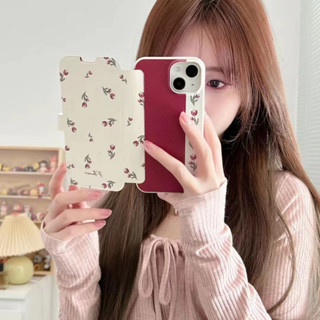 🔥เตรียมจัดส่ง🔥เคสไอโฟน 14 Pro Max 13 12 11 เคส for เคสไอโฟน11 ทิวลิป เคสโทรศัพท์แบบพลิก พกง่ายๆ การป้องกันการตก Case