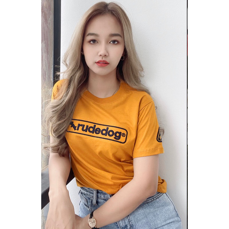 มาใหม่🔥เสื้อยืดแขนสั้นruded0g”ปักอกและแขนตามภาพเลยนะคะ”(ปักแถบ)s m l xl 2xl”ผ้าคอตตอนนุ่มไม่หยาบ”จ