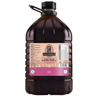 วิลล่า กริมเมลลิ น้ำส้มสายชูหมักไวน์แดงแบบอิตาเลี่ยน 5 ลิตร - Italian Aged Red Wine Vinegar 5L Villa Grimelli brand