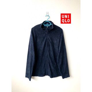 แจ็คเก็ต Uniqlo ผ้ากำมะหยี่ กันหนาว ขนนุ่มๆ มือสอง สภาพดี