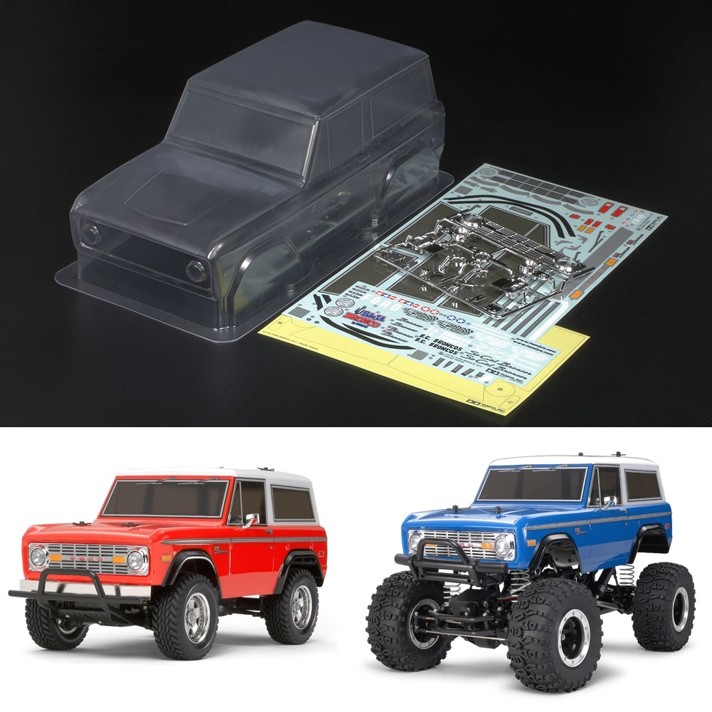TAMIYA 51388 บอดี้ FORD BRONCO สำหรับรถกลุ่ม CC ที่มี wheelbase 242มม. ยังไม่ได้ตัดเจาะและทำสี CC01 