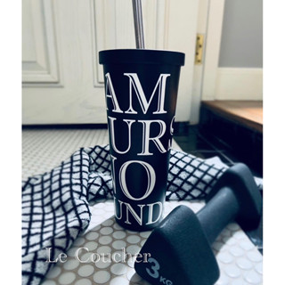 “ I AM YOURS, NO REFUNDS“ Giant Tumbler with aluminum straw ( 750 ml. )