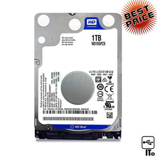 1 TB HDD (NOTEBOOK) WD BLUE (5400RPM, SATA-3, WD10SPZX) ฮาร์ดดิสก์โน๊ตบุ๊ค ประกัน 3Y