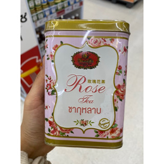 Rose tea Oolong Tea Powder Mixed Rose Petals ( ChaTraMue Brand ) 50 G. ชากุหลาบ ชาอู่หลง ผสม กลีบดอกกุหลาบ ( ชาตรามือ )