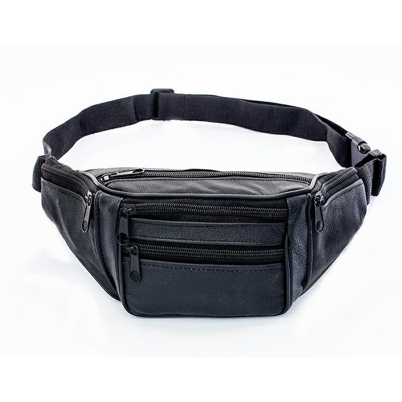 กระเป๋าคาดเอว เเฟชั่นบุรุษ Men's Sports Waist Bag Fashion Adjustable Solid Color Waterproof and Wear Resistant Backpack