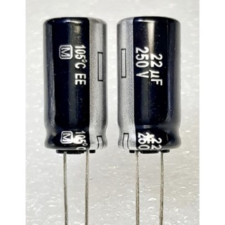 Panasonic EE 22uf 250v capacitor ตัวเก็บประจุ คาปาซิเตอร์