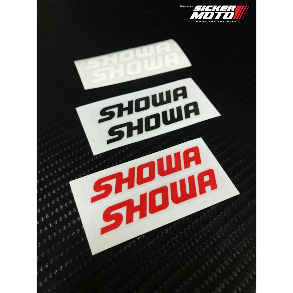 สติ๊กเกอร์ SHOWA ติดกระป๋องแก๊สโช้ค 1ชุดมี2ชิ้น