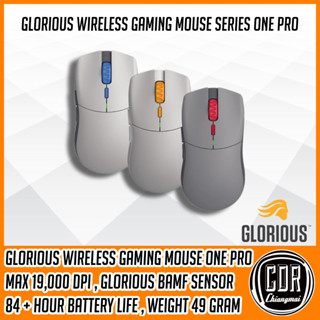 Glorious forge Series One Pro Wireless [มี 3 สี] High-End BAMF Sensor 19,000 DPI (ของแท้รับประกัน 2 ปี)