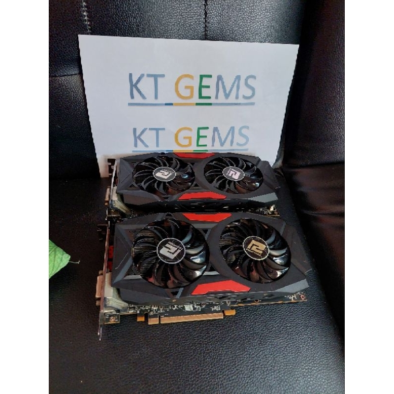 การ์ดจอ Power color RX480 4g.มือสอง