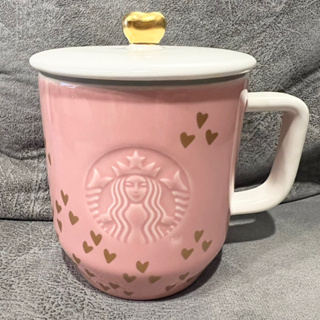 Starbucks Pink Heart Lid Collection Valentine 12oz