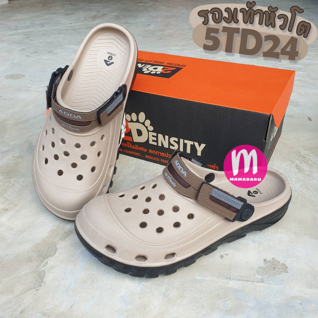Adda 5TD24 รุ่น M1 และ M2 รองเท้าหัวโต พื้น 2density แต่งสายหนัง รองเท้ารัดส้น