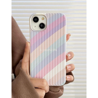 เคสไอโฟนสายรุ้งพาสเทล i7-14promax (Case iphone) เคสมือถือ เคสมินิมอล เคสเรนโบว์ เคสน่ารัก เคสพาสเทล เคสเกาหลี ขายดี