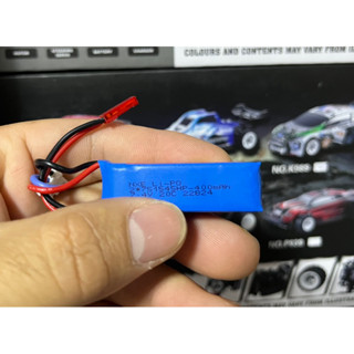 แบตเตอรี่สำรองรถบังคับวิทยุWLtoys1:28 K969-K989 ความจุ7.4V 400mah เป็นแบตเตอรี่ไซด์เดิมของใหม่