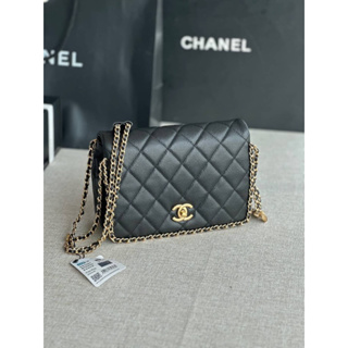 Chanel Small Flap Bag Grained Calfskin(Ori) 📌size 23x20x8 cm. 📌สินค้าจริงตามรูป งานสวยงาม หนังแท้