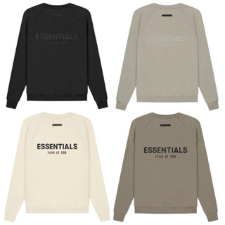 ESSENTIALS BACK LOGO EMBOSSED SWEATER