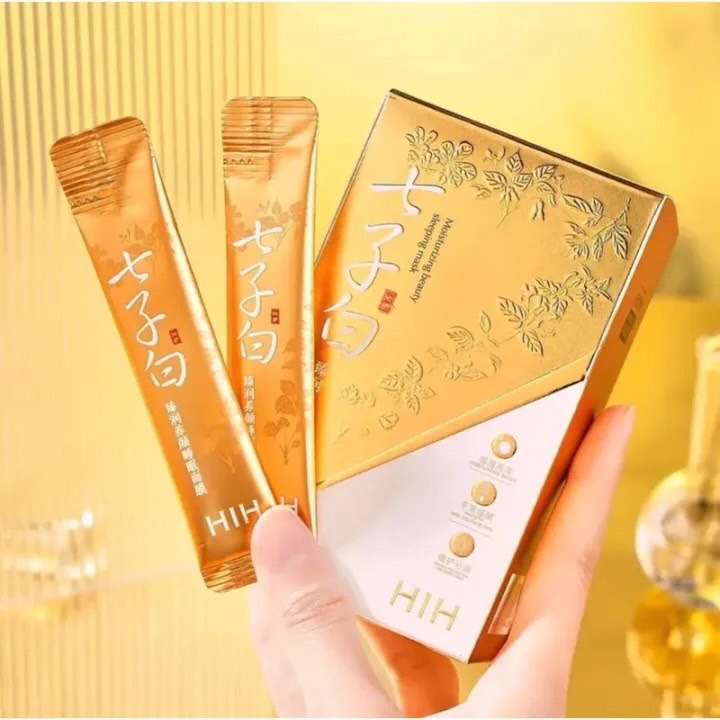 M266 Hih มาส์กหน้าขาวใส 1กล่อง20ชิ้น สูตรรังนกทอง ผิวเนียนนุ่ม กระชับ หน้า ขาว เนียนใส Sleeping Mask