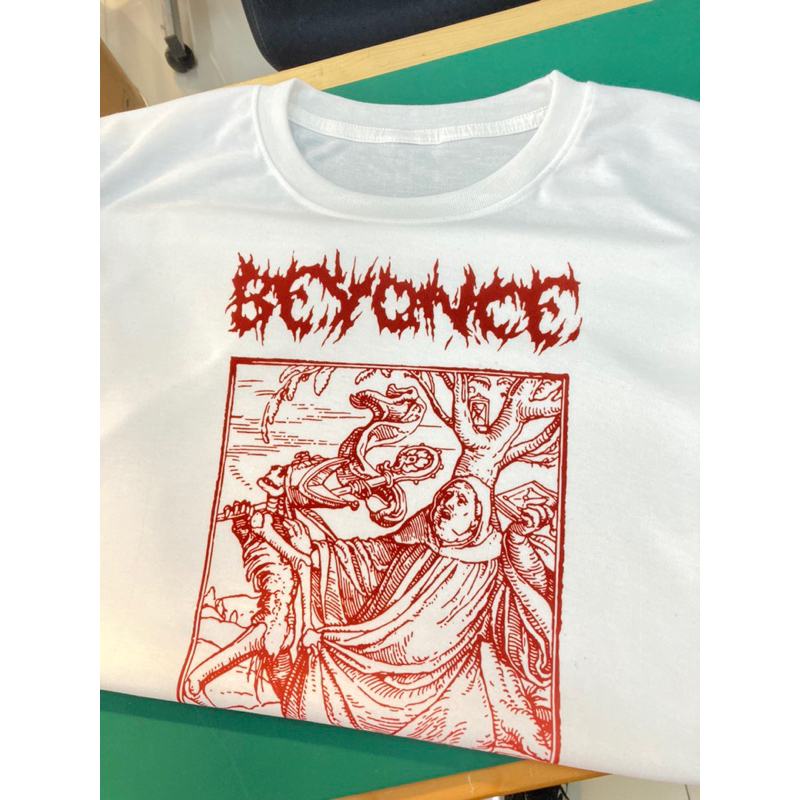 เสื้อแฟชั่นbeyonceสีขาว
