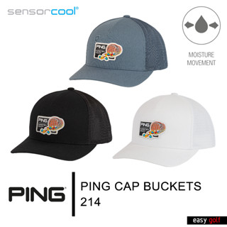 PING CAP BUCKETS 214 PING CAP MEN หมวกกอล์ฟ หมวกกีฬาผู้ชาย