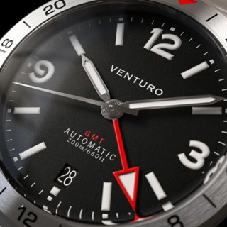 นาฬิกา Venturo Field Watch III - With Date (นาฬิกา Auto GMT พร้อมพรายน้ำ Swiss SuperLume)