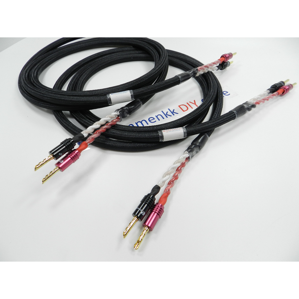 สายลำโพงรุ่นใหญ่ Canare quad star 4S11 หัวเสียบ Pailiccs BFA (แบบสองเส้นคู่)