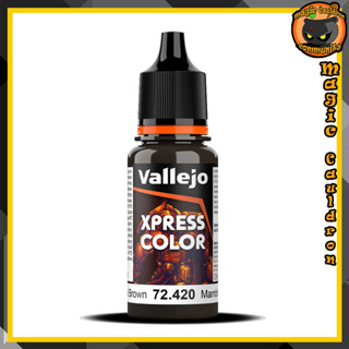 Wasteland Brown Xpress 18ml. New Vallejo Game Color Xpress สีอะคริลิคสูตรน้ำ