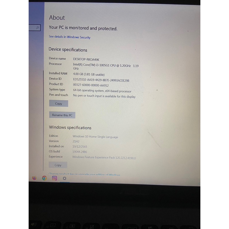 asus  Intel Core i3-1005G1 (1.20 GHz, 4 MB L3 Cache up to 3.40 Ghz)