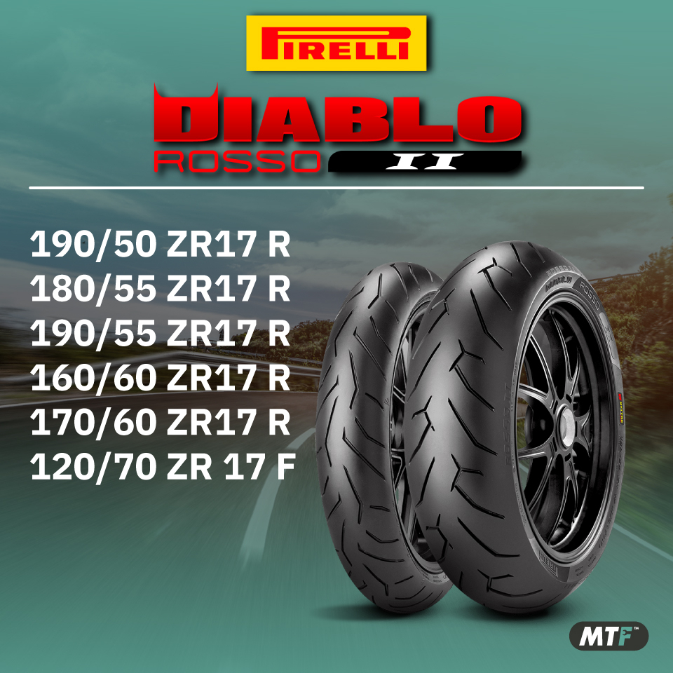 ยางสำหรับรถ Bigbike Pirelli รุ่น Diablo Rosso II By Motofiix