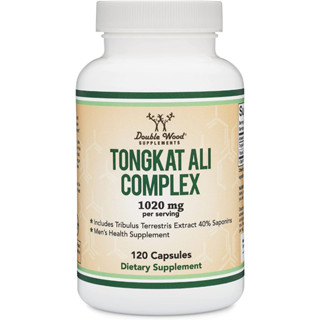 พร้อมส่ง Tongkat Ali Extract for Men (Longjack) Eurycoma Longifolia, 1020mg per Serving, 120 Capsules BY DOUBLE WOODS