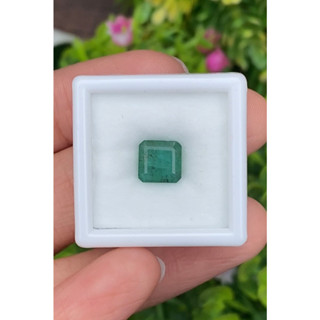 พลอย มรกต Natural Emerald แซมเบีย 1.96 กะรัต (Cts.)