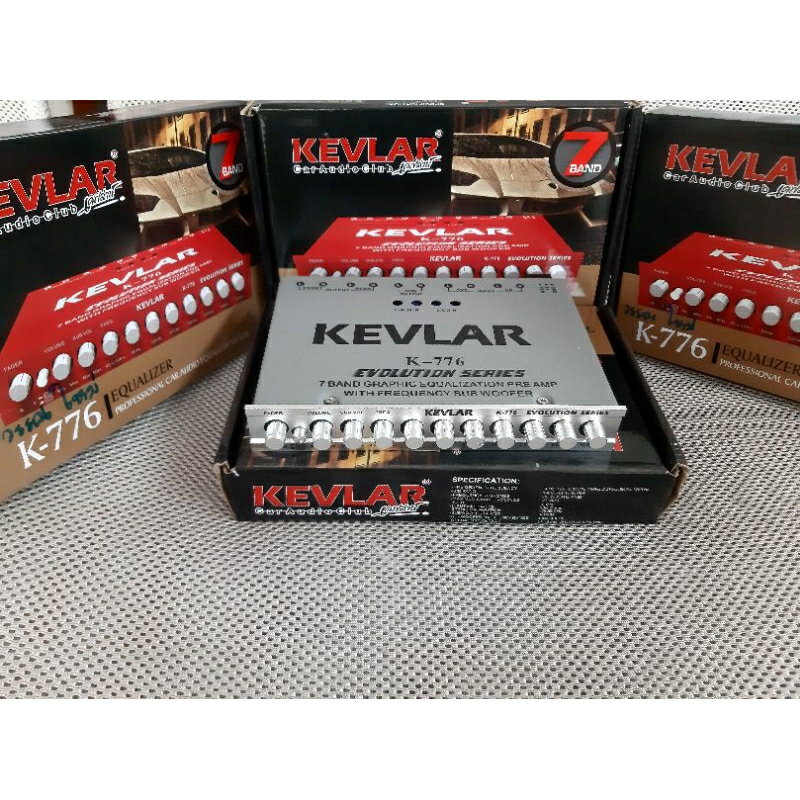 ปรีโม 7 แบน แบนด์ Kevlar Car Audio Club K776 แยกซับอิสระ