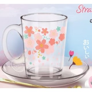 เซตแก้วซากุระ แก้วจานรอง  Nescafe Dolce Limited Edition