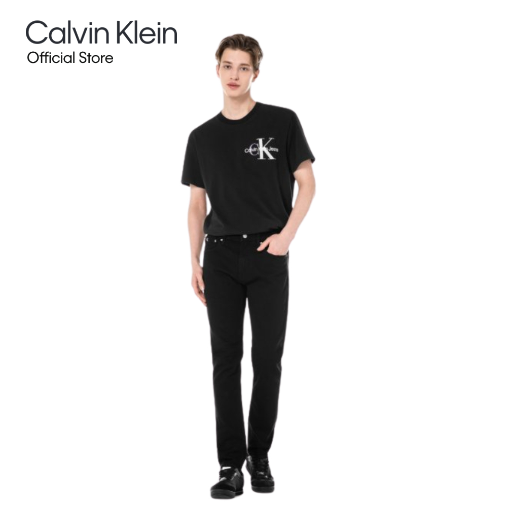 Calvin Klein กางเกงยีนส์ผู้ชาย SS22 รุ่น J320962 1BY ทรง ATHLETIC TAPER -  สีดำ | Shopee Thailand