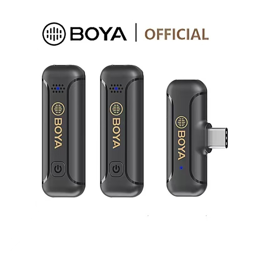 Boya BY-WM3T2-D/U Wireless Lavalier Microphone with Noise Cancellation ไมโครโฟนไร้สาย ตัดเสียงรบกวน 