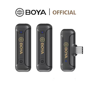 Boya BY-WM3T2-D/U Wireless Lavalier Microphone with Noise Cancellation ไมโครโฟนไร้สาย ตัดเสียงรบกวน ขนาดเล็ก สําหรับสมาร