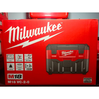 Milwaukee M18 VC-2-0 เครื่องดูดฝุ่นไร้สาย 18 โวลต์ (เครื่องเปล่า)