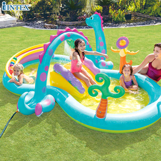 INTEX สระน้ำ สระเป่าลม สระน้ำสไลเดอร์ ไดโนแลนด์ Dinoland Inflatable Play Center รุ่น 57135