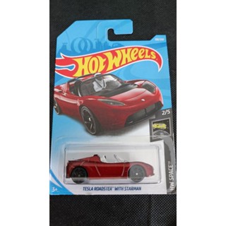 Hot wheels tesla roadster with starman ของสะสม ดูสินค้าก่อนสั่งซื้อ