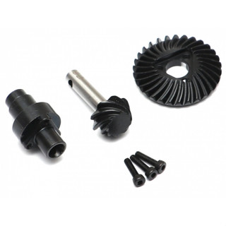 เฟืองคาน BRLC7039 : Boom Racing 30/8T Reverse HD Steel Triangular Keyed Bevel Helical Cut Diff Gear w/ Spool Set