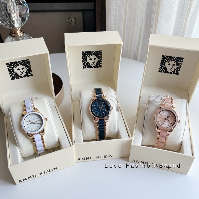 👑ผ่อน0%~แท้100%👑 นาฬิกาข้อมือ Anne Klein Women's Resin Bracelet Watch AK/3212