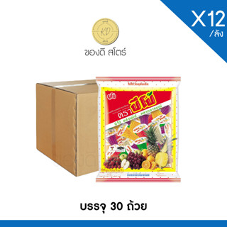 [ราคาส่ง] ปีโป้รวมรส 30 ถ้วย 12x30 (ยกลัง)